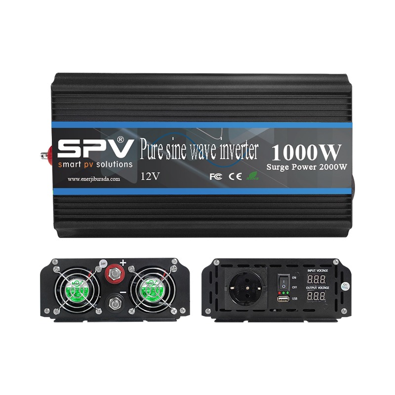 Spv Ac Spv Geni̇ş Kasa 1000W 24 Volt Tam Si̇nüs Inverter - Spv-P1000W-24 ...